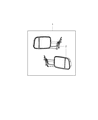 2012 Ram 1500 Car Mirror Diagram - 82210941AB
