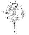 Ram Control Arm Bushing Diagram - 52121521AC