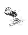 2006 Jeep Liberty Transmission Mount Diagram - 52129158AD
