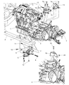 2007 Dodge Caravan Engine Mount Bracket Diagram - 4861574AD