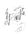 Dodge Viper Window Regulator Diagram - 4865611AI