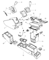 Dodge Caliber Center Console Base Diagram - 1EE281KAAA