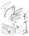Dodge Window Run Diagram - 4783684AH