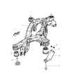2014 Chrysler 200 Rear Crossmember Diagram - 5085330AL