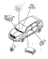 Dodge Caliber Air Bag Control Module Diagram - 4672501AC