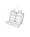Dodge Journey Seat Cushion Diagram - 68100367AA