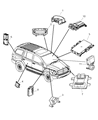 Dodge Durango Air Bag Control Module Diagram - 56043318AB
