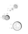 Dodge Viper Harmonic Balancer Diagram - 5037204AB