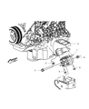 Dodge Nitro Engine Mount Diagram - 52125107AD