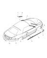 2006 Chrysler Sebring Door Moldings Diagram - WZ17SW1AA