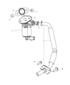 Jeep EGR Valve Diagram - 4861674AD