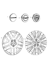 2013 Dodge Avenger Wheel Cover Diagram - 1LB74RXFAB