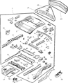 2007 Chrysler Pacifica Floor Pan Diagram - 5054388AA