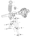 Dodge Control Arm Diagram - 52855800AE