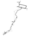 Chrysler Muffler Diagram - 5171095AH