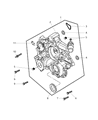2005 Dodge Ram 1500 Timing Cover Diagram - 5134142AC