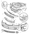 Chrysler PT Cruiser Air Deflector Diagram - 5116157AA