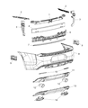 Chrysler License Plate Diagram - 68227290AB
