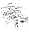 Ram C/V Cup Holder Diagram - 1PE37HL5AB