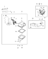 Dodge Journey Air Filter Box Diagram - 68045121AC