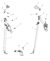 2012 Dodge Journey Seat Belt Diagram - 1AN071X5AD