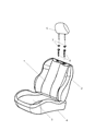 1999 Jeep Grand Cherokee Seat Cushion Diagram - SK391K5AA