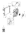 Ram Radiator Diagram - 68322493AA