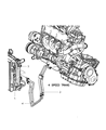 2005 Dodge Caravan Transmission Oil Cooler Hose Diagram - 4677680AB