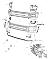 Ram Air Deflector Diagram - 68196533AA