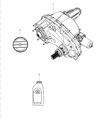 Chrysler Aspen Transfer Case Diagram - 52123218AB