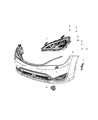 Chrysler Pacifica Side Marker Light Diagram - 68229423AA