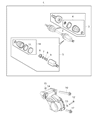 Jeep Renegade CV Boot Diagram - 68275258AA