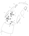 Dodge Journey Windshield Diagram - 68237990AA