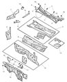 Dodge Dakota Dash Panels Diagram - 55255082AE