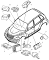 Chrysler PT Cruiser Air Bag Control Module Diagram - 5084006AH