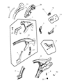 2010 Chrysler Sebring Fuel Door Diagram - 5008741AD