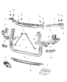 Dodge Durango Radiator Support Diagram - 5156117AB