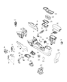 Jeep Renegade Center Console Base Diagram - 6WD40U02AA