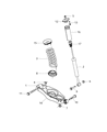 2011 Dodge Challenger Shock Absorber Diagram - 68072161AB