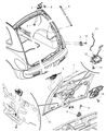 Chrysler PT Cruiser Tailgate Handle Diagram - ZK71FQDAC