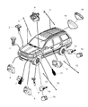 Jeep TPMS Sensor Diagram - 52088990AC