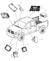 Dodge Air Bag Control Module Diagram - 4896178AC