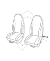 2002 Dodge Dakota Seat Cover Diagram - WP841DVAA