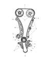 2009 Dodge Caliber Balance Shaft Chain Diagram - 5047139AB