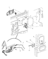 Dodge Durango Door Latch Cable Diagram - 55256331AD