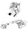 Chrysler Accelerator Cable Diagram - 4861675AA