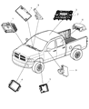 Dodge Air Bag Control Module Diagram - 56043707AF