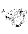 Dodge Ram 3500 Air Bag Control Module Diagram - 56043708AG