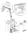 2005 Dodge Dakota Seat Belt Diagram - 5HQ281D5AB