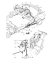 1999 Dodge Durango Parking Brake Cable Diagram - 52009648AC